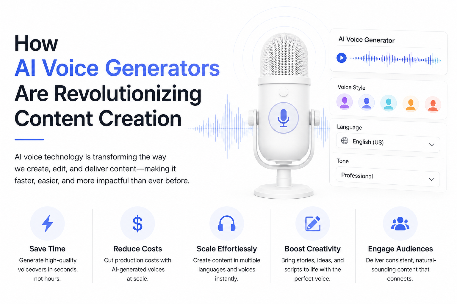 How AI Voice Generators Are Revolutionizing Content Creation