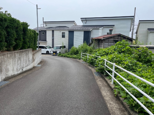 高低差ありのため、景観がとてもよい土地