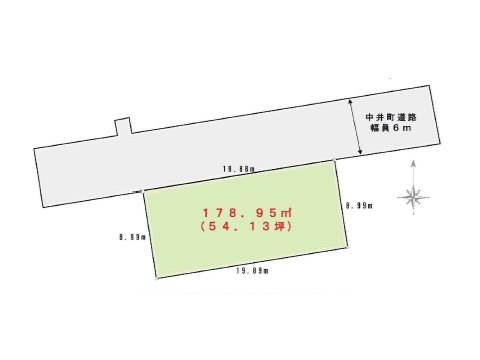 二駅利用可能、区画整理で整った住宅街、土地約54坪です。