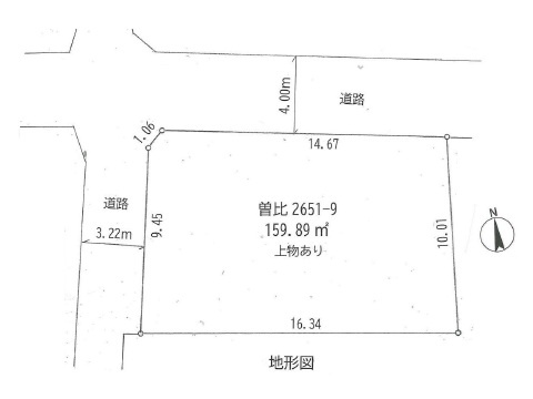 栢山駅まで徒歩約13分、北西角地の売り土地約48坪。
