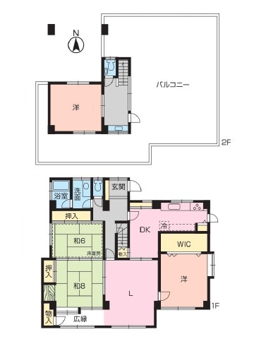 土地約143坪、建物約42坪、RC造2階建の4LDKです。