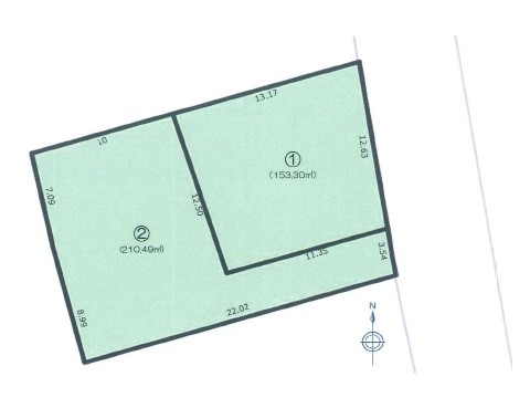 45坪以上のゆとりある売り土地、建築条件ございません。