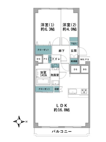 小田原駅まで徒歩約8分、2026年5月リフォームの2LDKです。