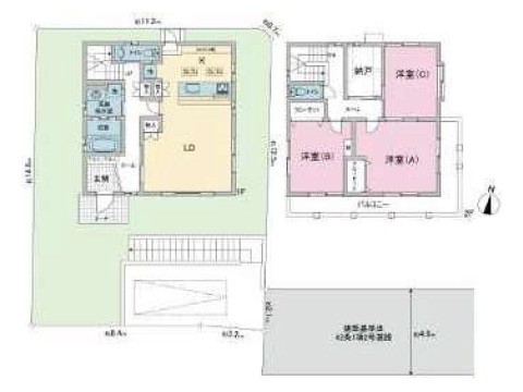 パナソニックホームズ施工の軽量鉄骨造オール電化住宅、3LDKです。