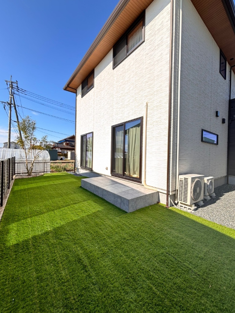 デッキを設置済