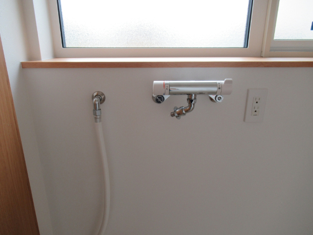 サンルーム洗濯機水洗