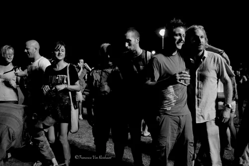 Groups of strangers sharing a moment of connection