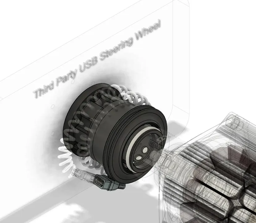 Third-party USB steering wheel