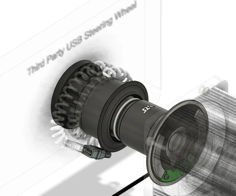 Third-party USB steering wheel