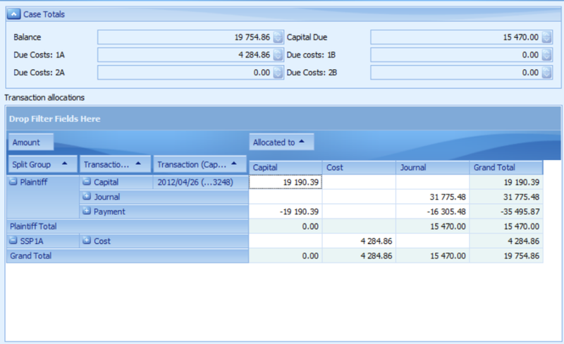 Allocations Screenshot of Extension 2