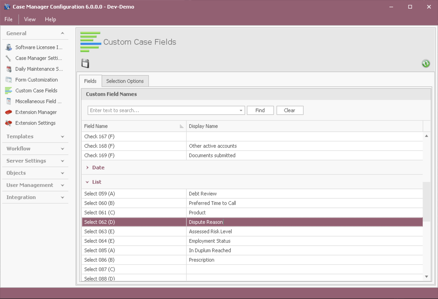 Data - Custom Fields