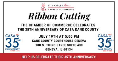 Ribbon Cutting- CASA Kane County 35th Anniversary