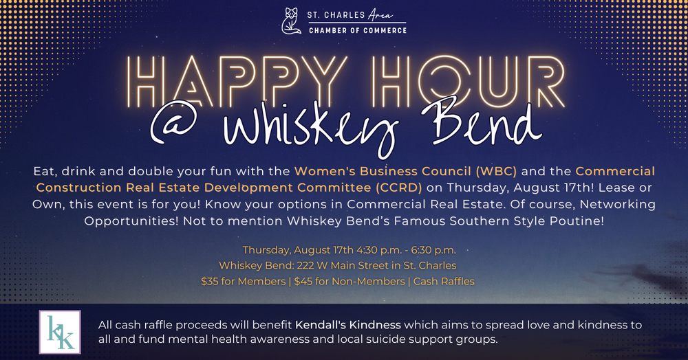 WBC Happy Hour Whiskey Bend with CCRD St Charles Chamber of Commerce