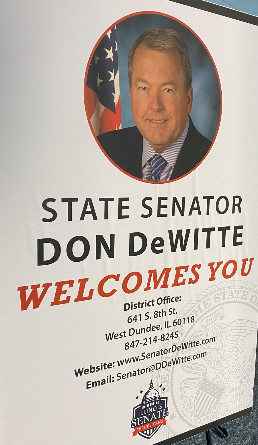 Senator Placard