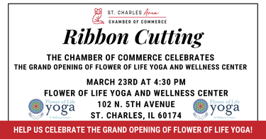 Ribbon Cutting- Flower of Yoga and Wellness Center