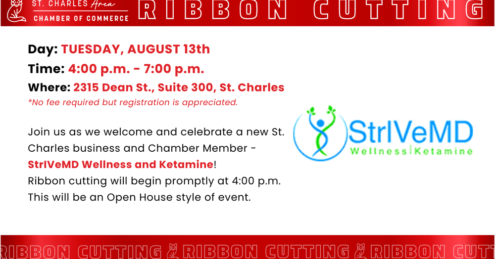 Ribbon Cutting: StrIVeMD Wellness and Ketamine