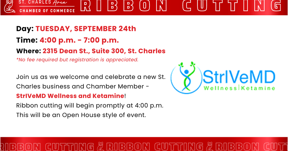 Ribbon Cutting: StrIVeMD Wellness and Ketamine