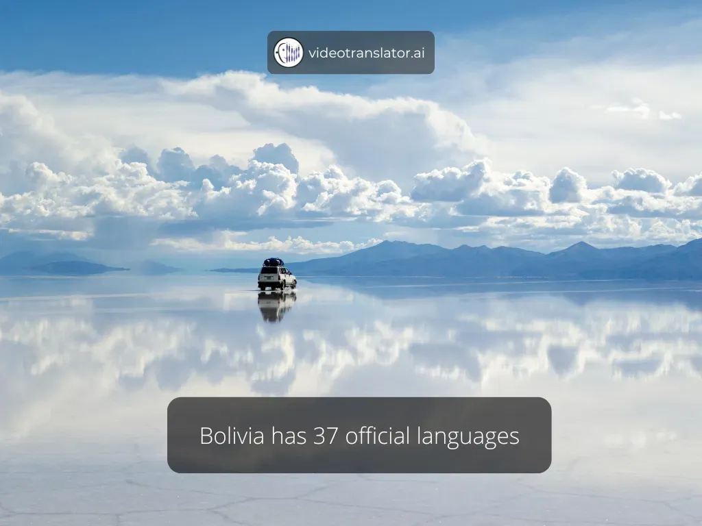 Bolivia has 37 official languages