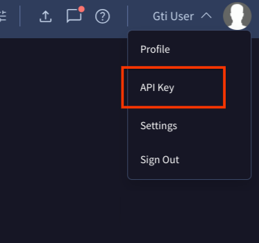 Profile Menu