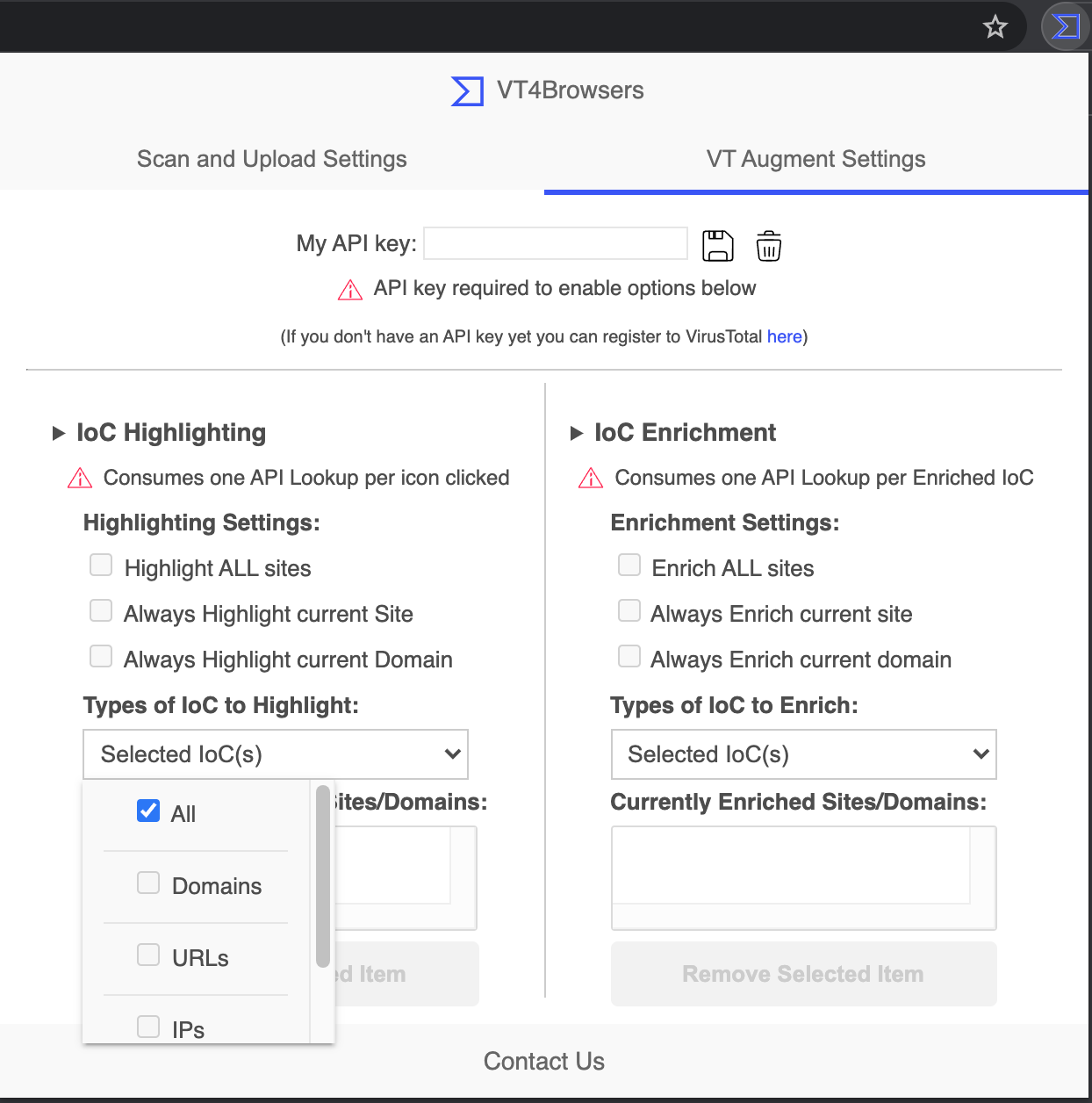 VT4Browsers IOCs