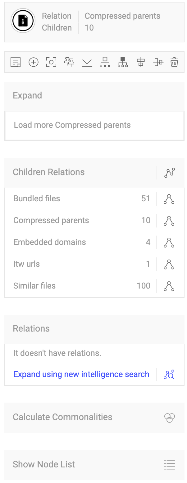 VTGraph relationship nodes menu