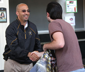 Coach Franklin at Spring Game