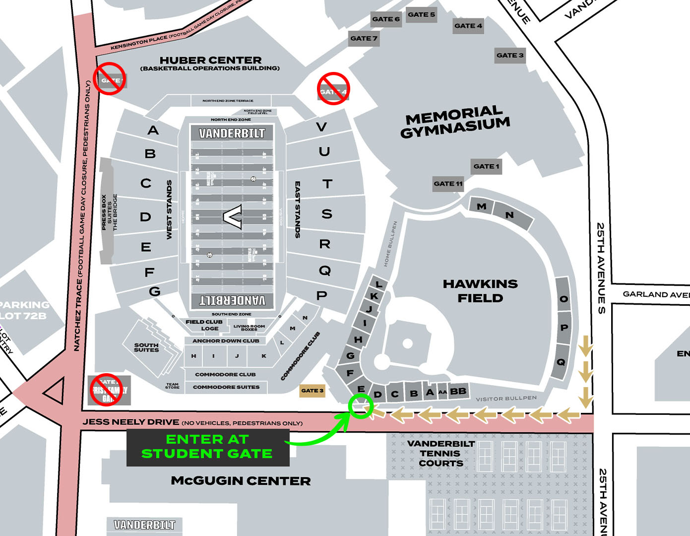 Student Entry Map FB25