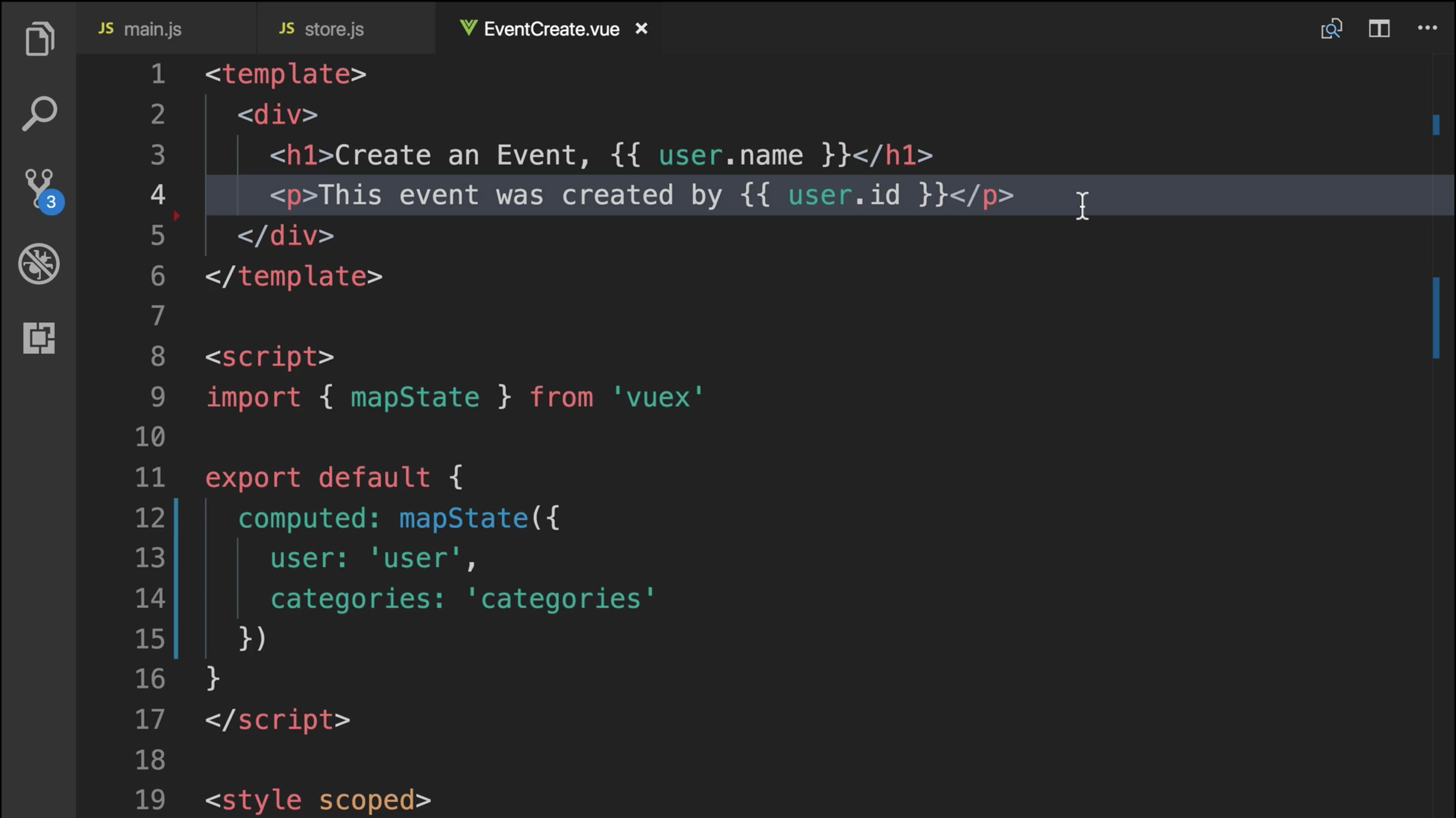 Vue events. Vue js код. Vue пример кода. Js пример кода. Vue.js примеры.