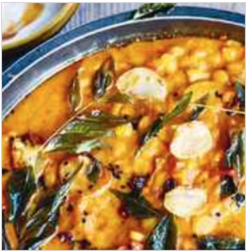 Carrot & Mustard Green Gujarati Dal with Star Anise