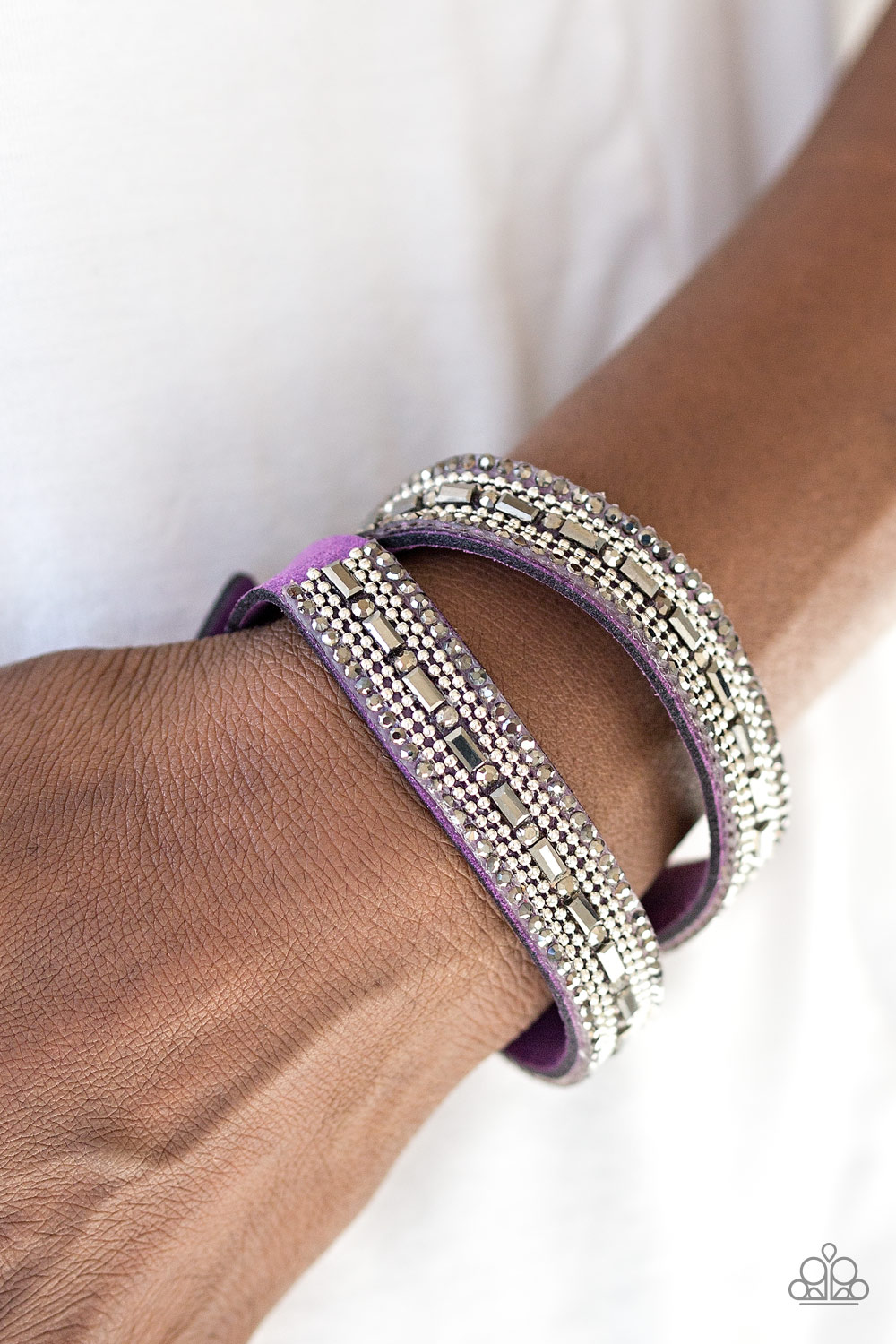 Shimmer and Sass - Purple - Paparazzi Accessories Bracelet