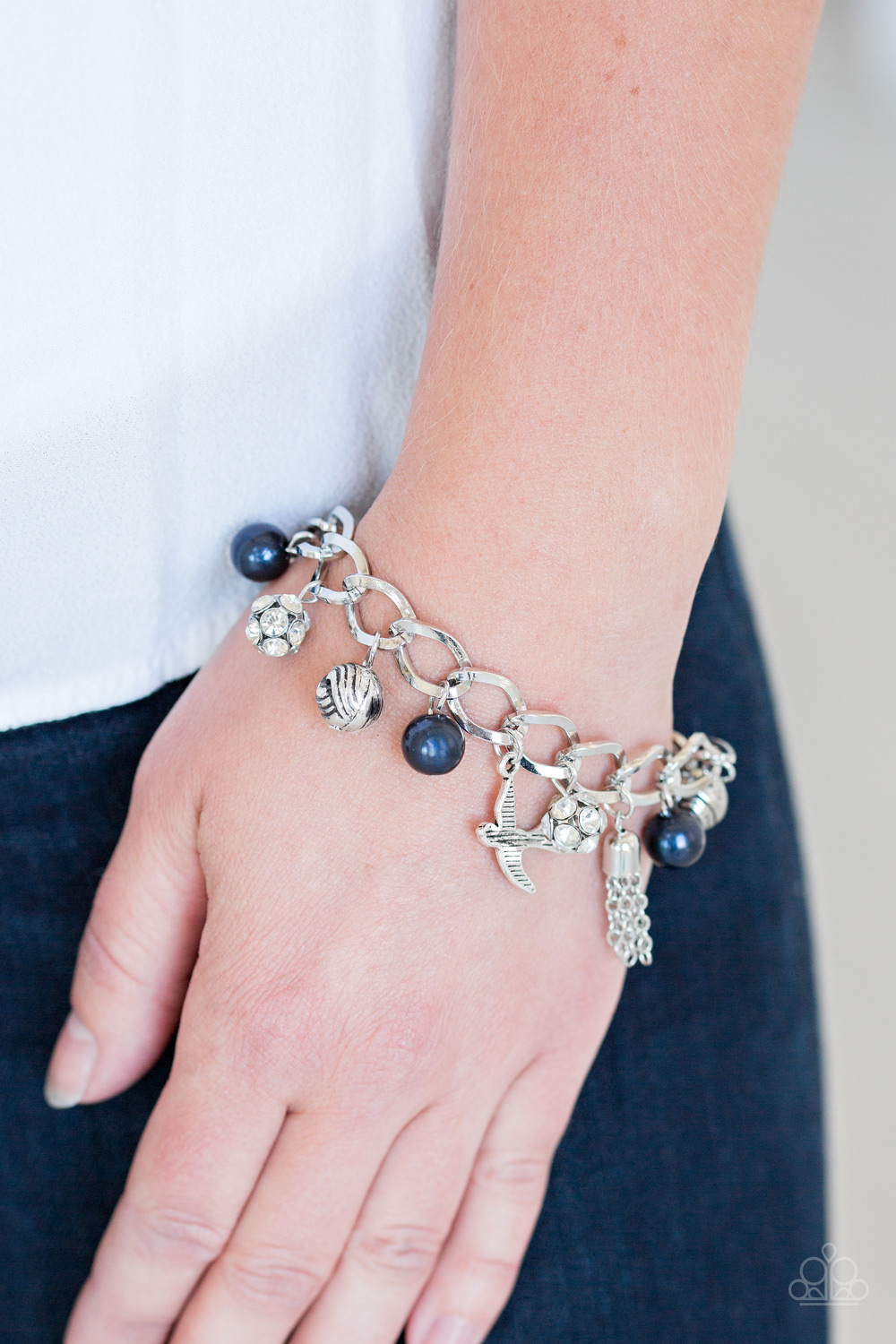 Lady Love Dove - Blue - Paparazzi Accessories Bracelet