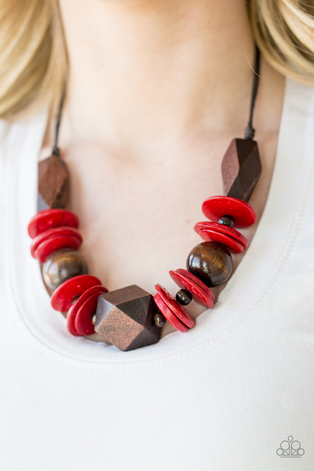 Pacific Paradise - Red - Paparazzi Accessories Necklace