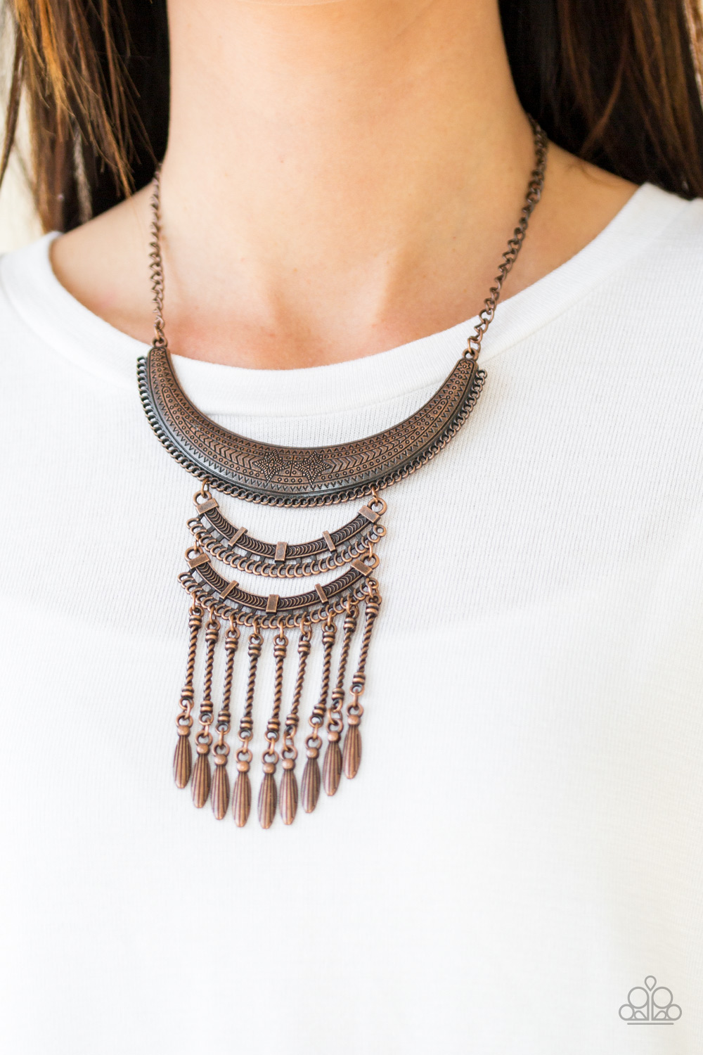 Eastern Empress - Copper - Paparazzi Accessories Necklace