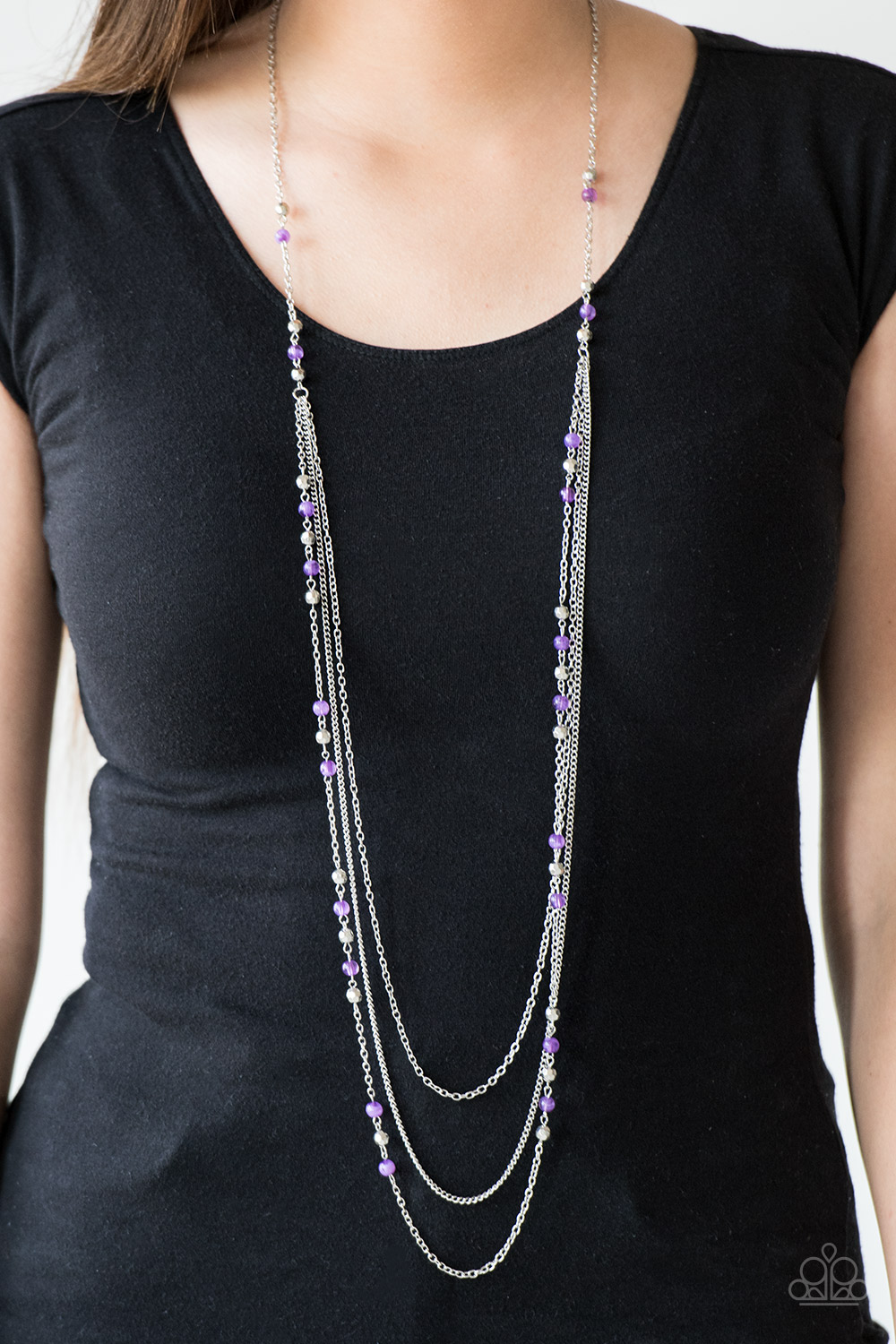 Colorful Cadence - Purple - Paparazzi Accessories Necklace