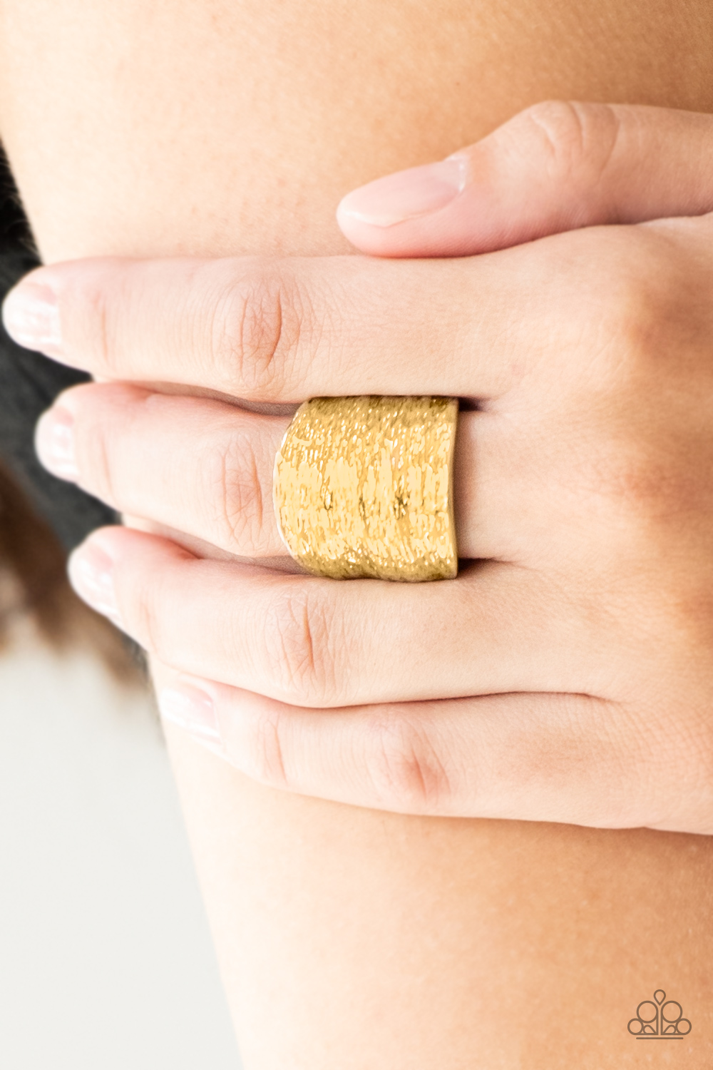 Paleo Patterns - Gold - Paparazzi Accessories Ring