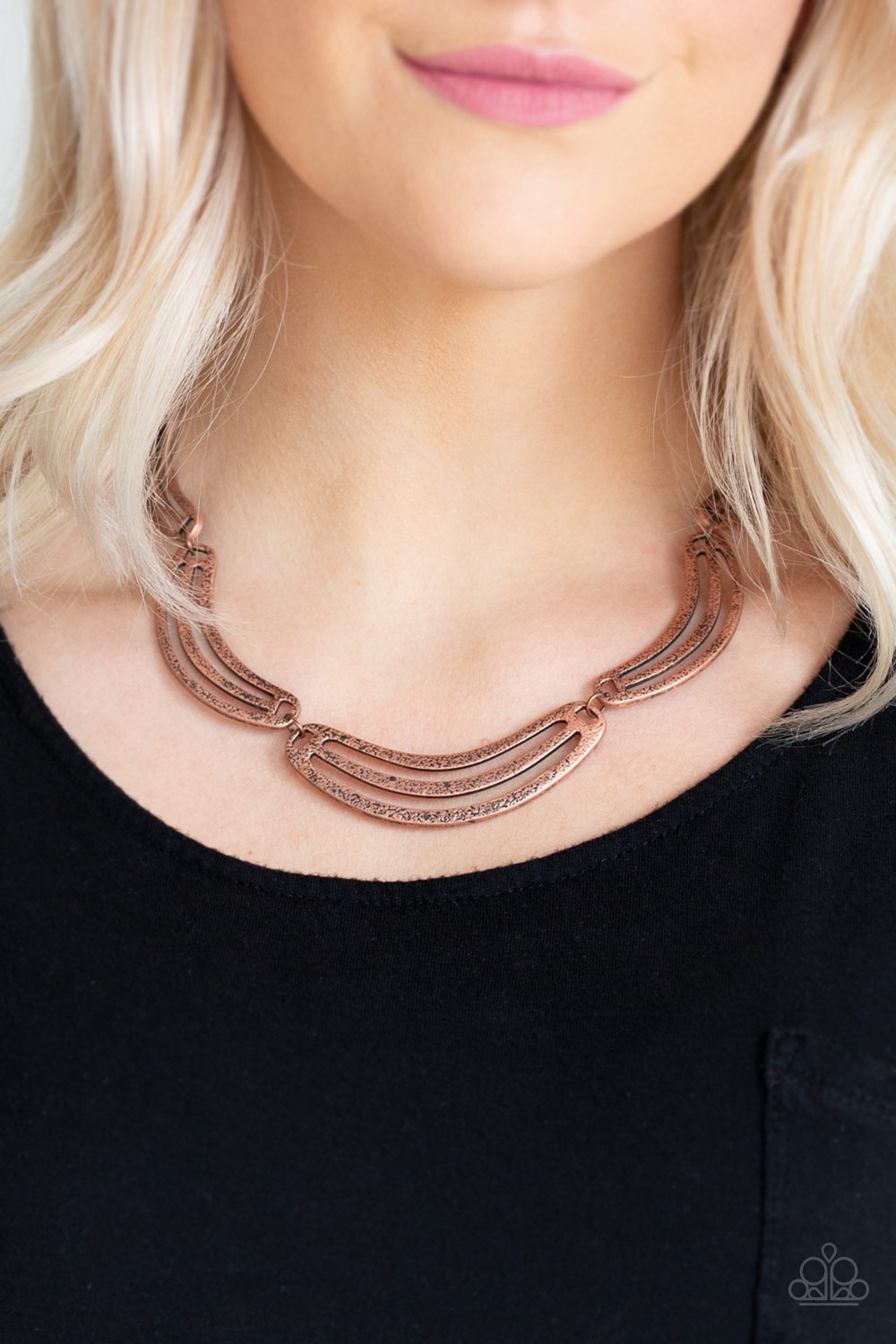 Palm Springs Pharaoh - Copper - Paparazzi Accessories Necklace