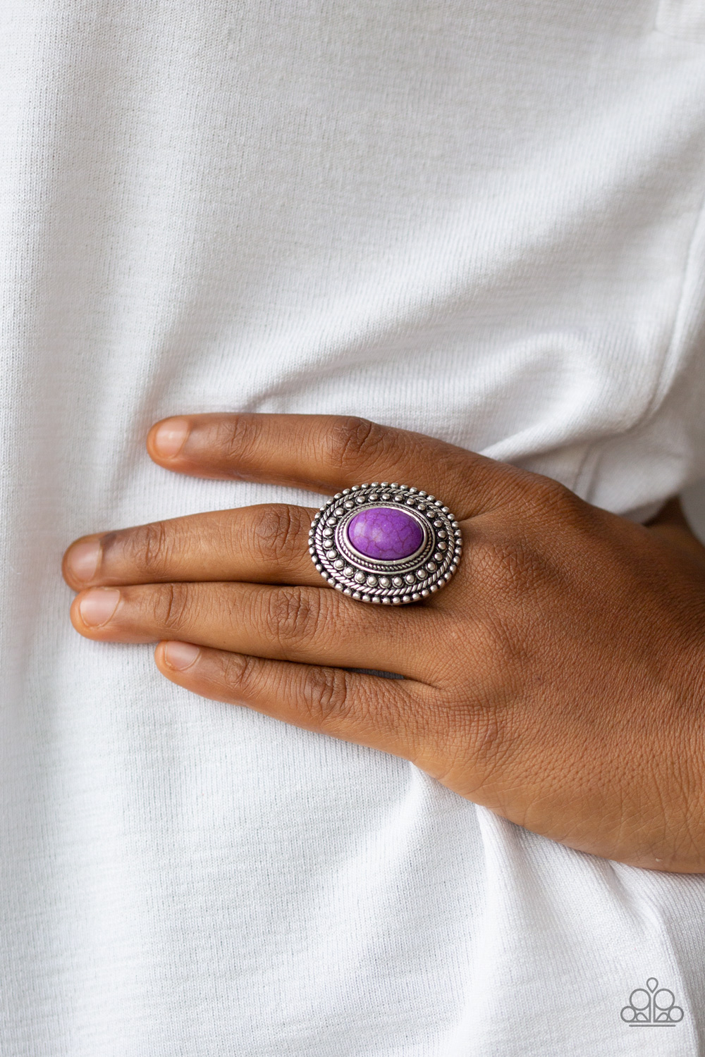 Terra Terrain - Purple - Paparazzi Accessories Ring