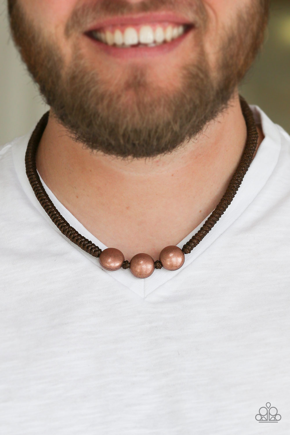 #173 Pedal To The Metal - Copper - Paparazzi Accessories Men's Necklace