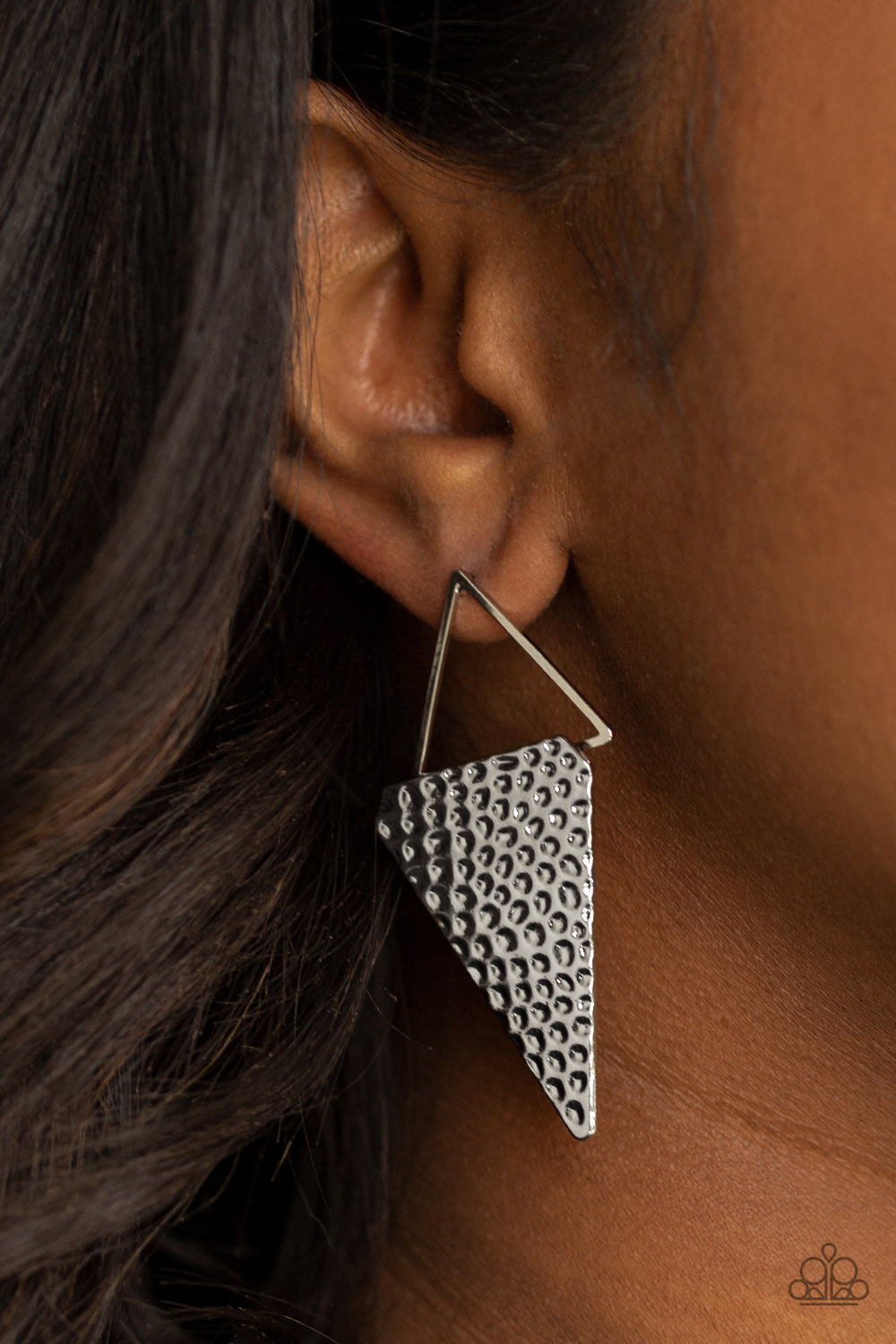 Have A Bite - Silver - Paparazzi Accessories Earrings