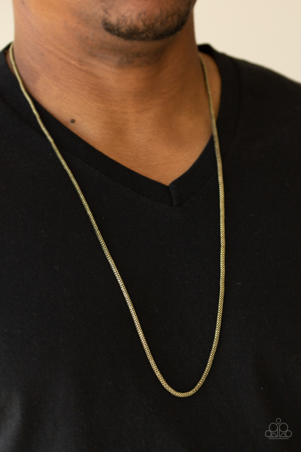 #446 Underground - Brass - Paparazzi Accessories Men's Necklace