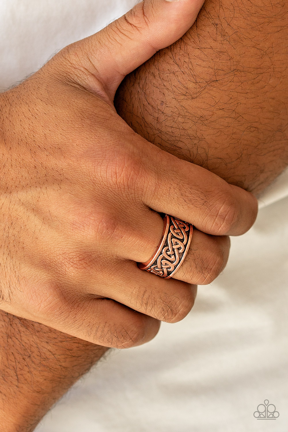 #3839 Mythic - Copper - Paparazzi Accessories Men's Ring