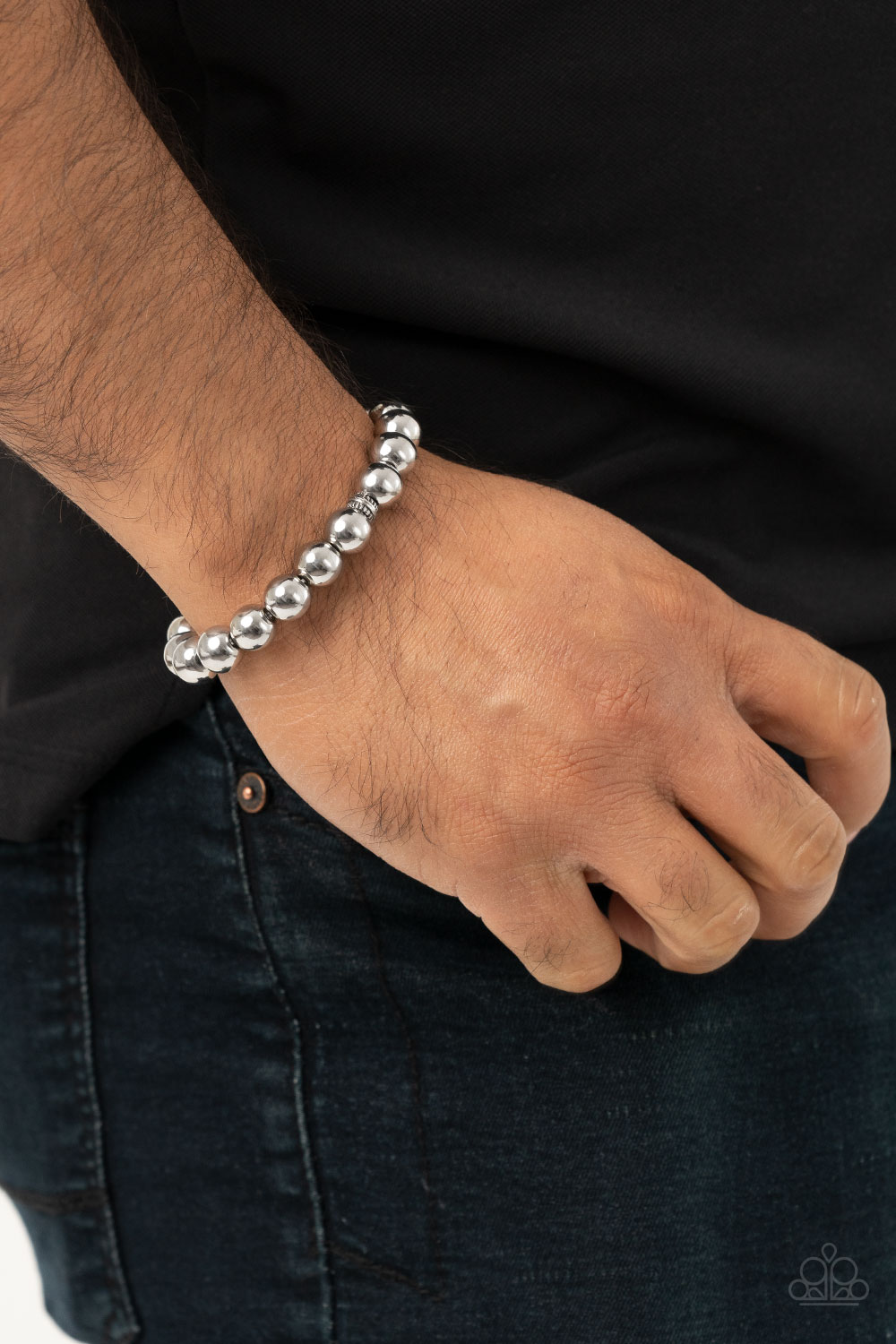 #2388 Resilience - Silver - Paparazzi Accessories Unisex Bracelet