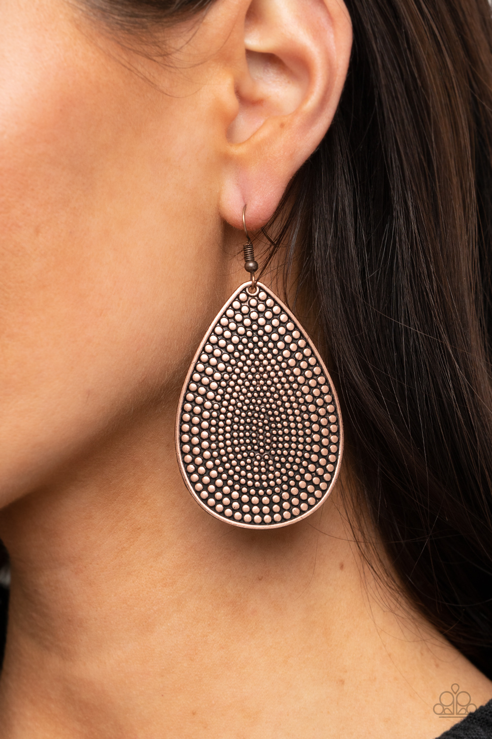 #22 Artisan Adornment - Copper - Paparazzi Accessories Earrings