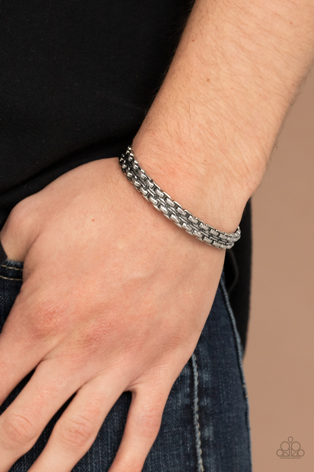 Full Rig - Silver - Paparazzi Accessories Men's Bracelet