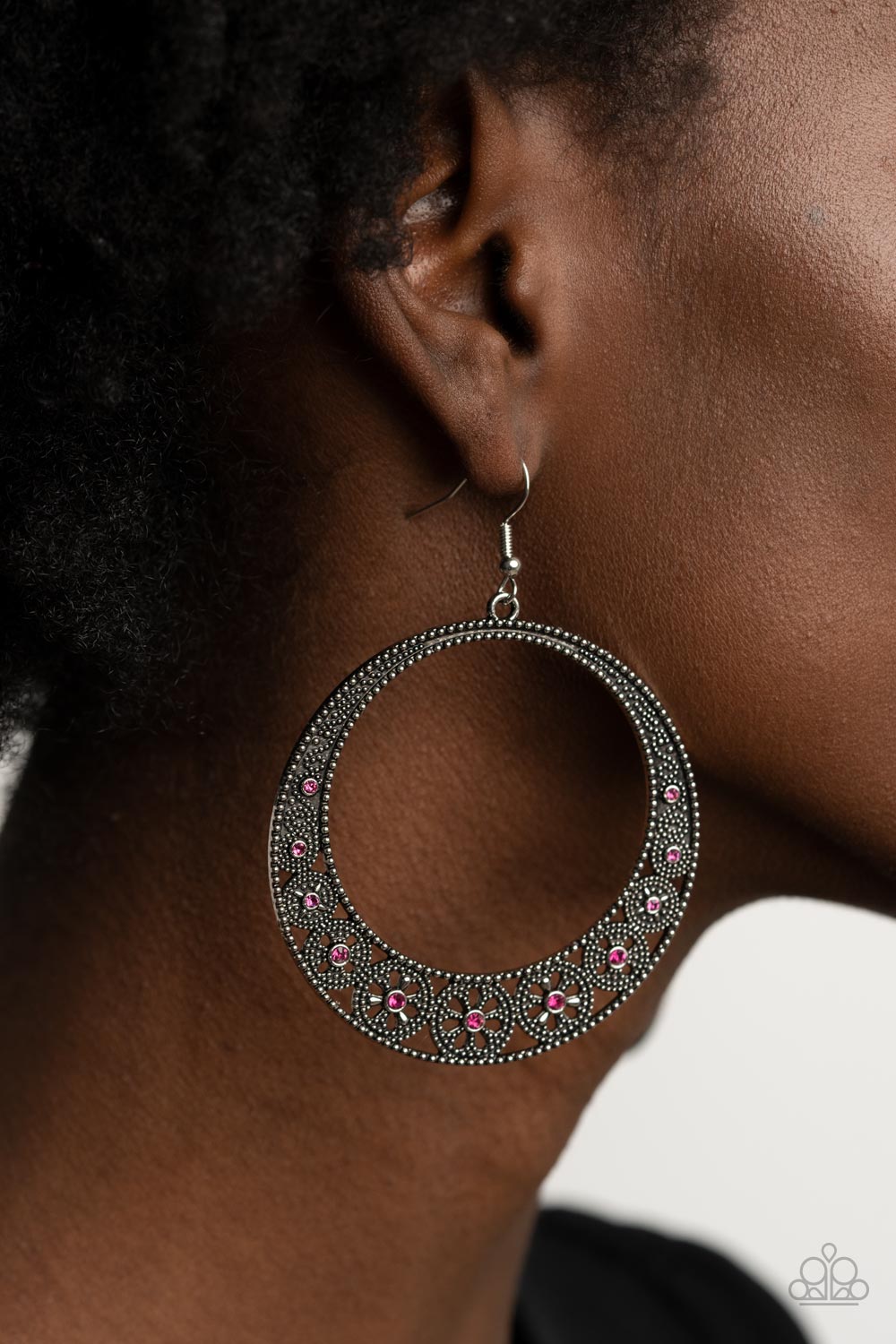 Bodaciously Blooming - Pink - Paparazzi Accessories Earrings
