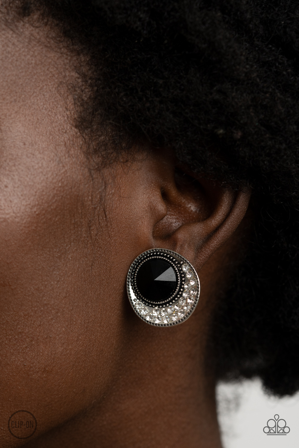 #2123 Off The RICHER-Scale - Black - Paparazzi Accessories Earrings