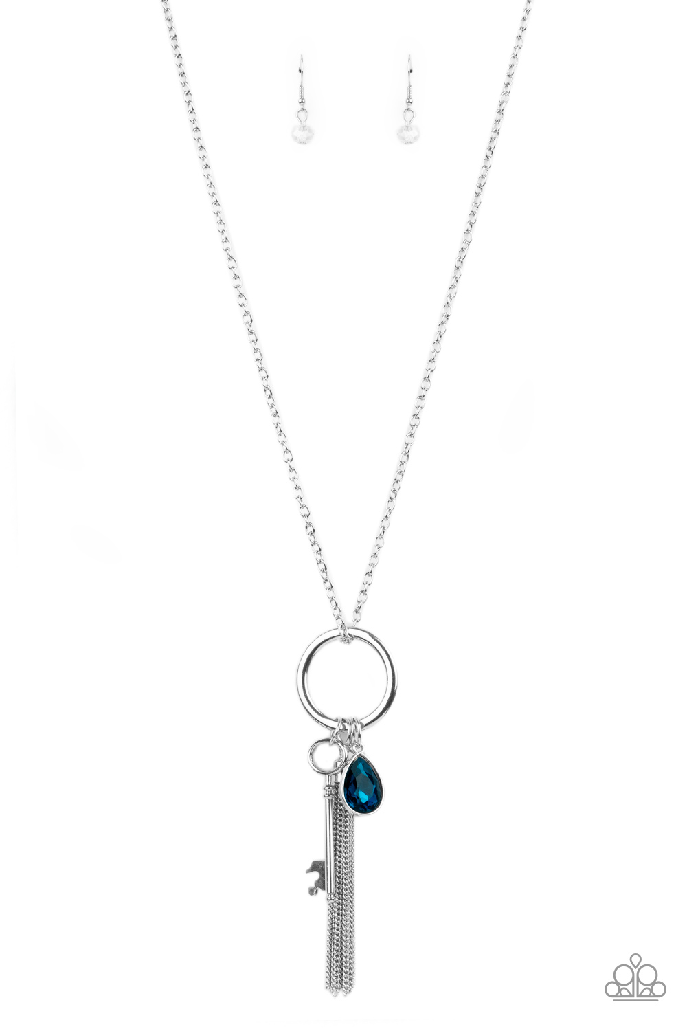 Unlock Your Sparkle - Blue - Paparazzi Accessories Necklace