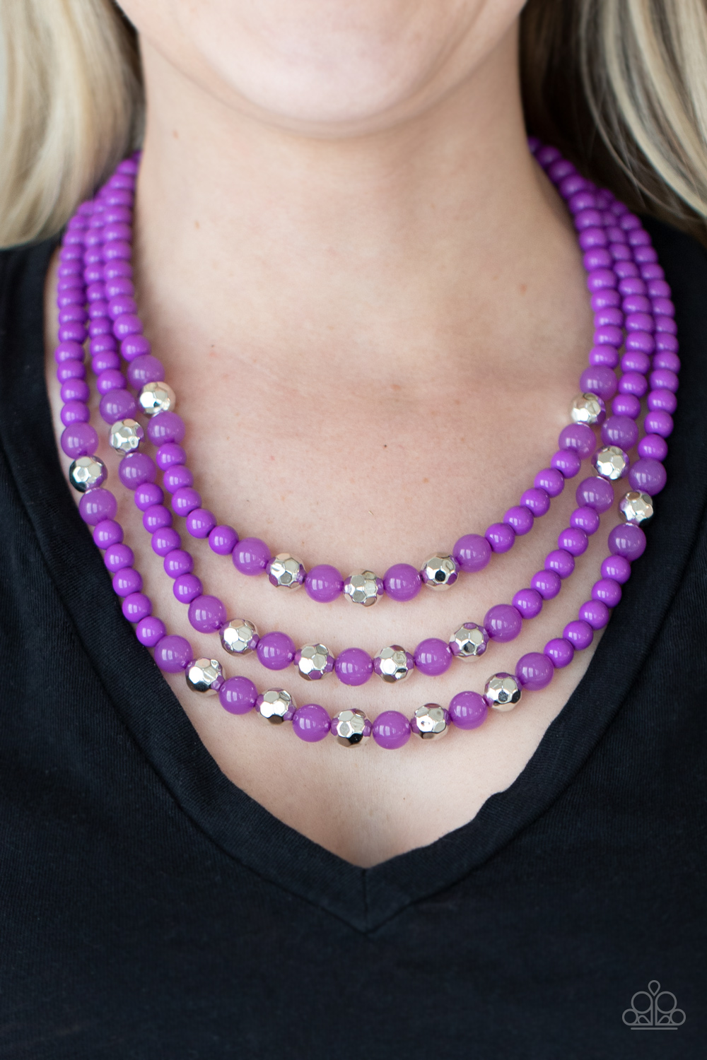 STAYCATION All I Ever Wanted - Purple - Paparazzi Accessories Necklace