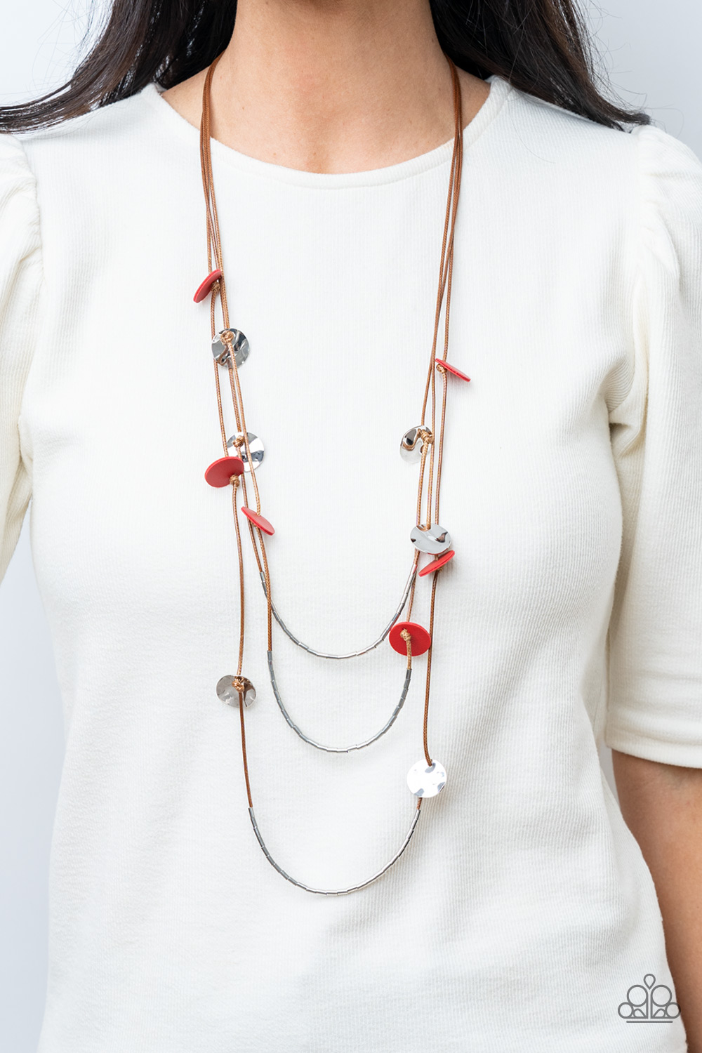 Alluring Luxe - Red - Paparazzi Accessories Necklace