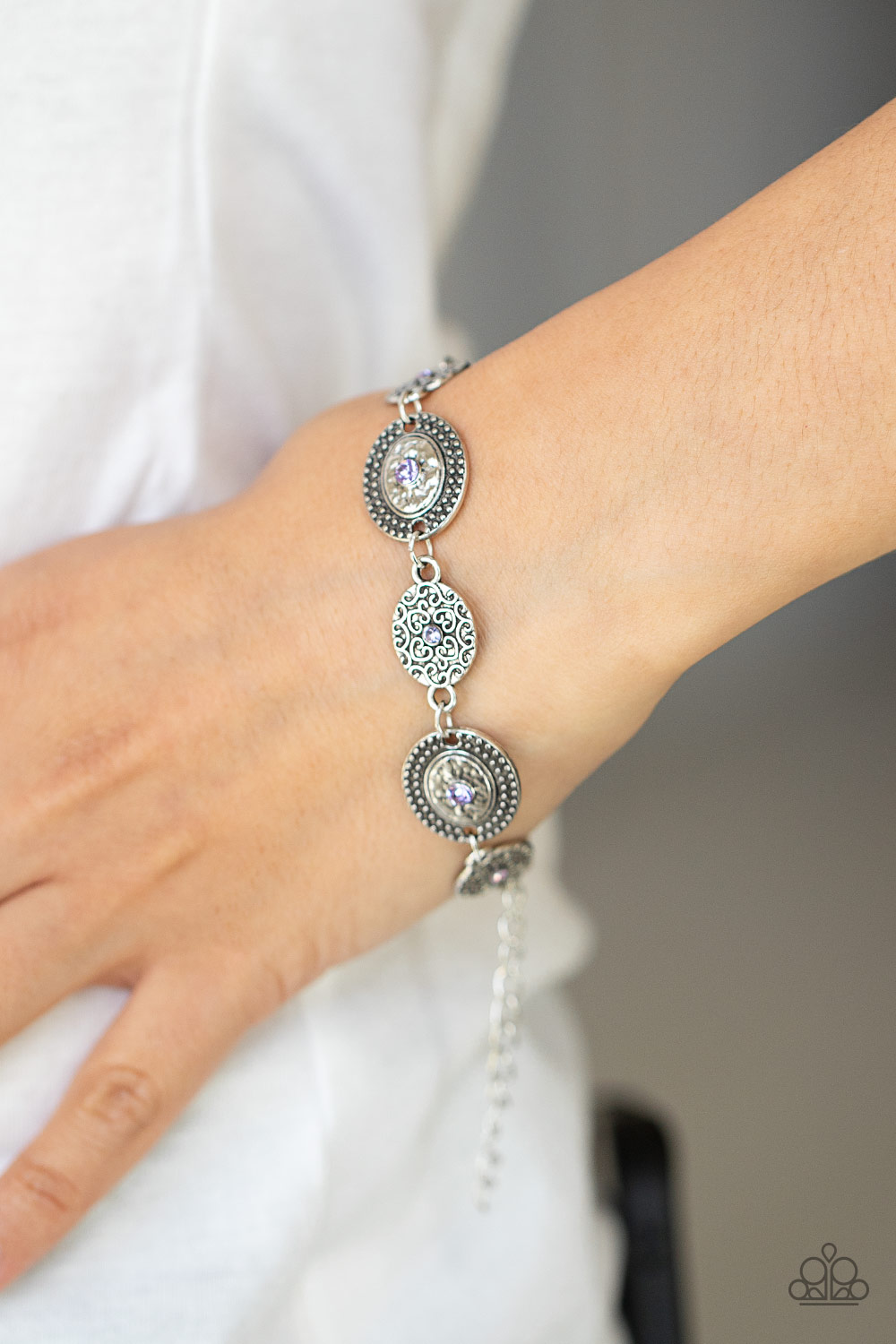 Secret Garden Glamour - Purple - Paparazzi Accessories Bracelet